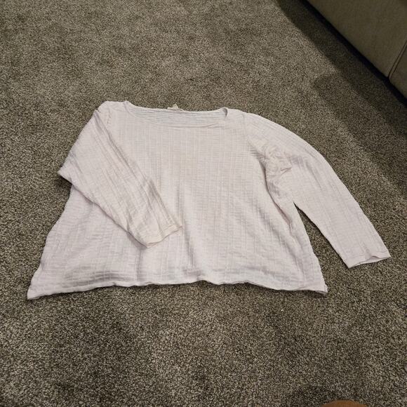 Eileen Fisher Women's Light Pink Organic Linen Cotton Blend Sweater Size 2XL - Picture 2 of 10